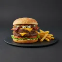La Cabane blue cheese burger