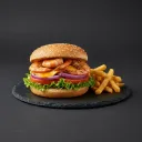 La Cabane prawn burger