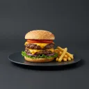 La Cabane double cheeseburger